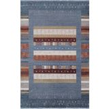 Artemis Halı Bella 06475B Gri Mavi Retro Bohem Tarz İpek Halı GRİ MAVİ 100 x 200