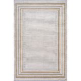 Artemis Halı Karizma 02792J Gold Krem Çerçeveli Çizgili Halı GOLD KREM 200 x 290