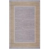 Artemis Halı Mina 03026A Gri Gold Çerçeve Desen Bambu Halı