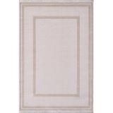 Artemis Halı Mina 09099B Krem Bej Çerçeve Desen Bambu Halı KREM BEJ 100 x 200