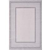 Artemis Halı Mina 09099C Krem Gri Çizgi Desenli Bambu Halı
