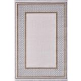 Artemis Halı Mina 09099D Krem Gold Çerçeve Desen Bambu Halı