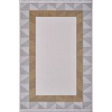 Artemis Halı Mina 09101D Gri Gold Çerçeve Desen Bambu Halı GRİ GOLD 160 x 230