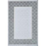 Artemis Halı Mina 09106A Bej Mavi Çerçeve Desen Bambu Halı MAVİ BEJ 160 x 230