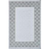 Artemis Halı Mina 09106A Bej Mavi Çerçeve Desen Bambu Halı MAVİ BEJ 80 x 150