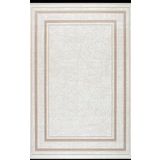 Artemis Halı Murano 02990C Bej Kemik Çerçeve Desen Yün Halı KEMİK BEJ 80 x 300