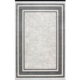 Artemis Halı Murano 02990D Gri Krem Çizgi Desenli Yün Halı Gri - Krem 80 x 300