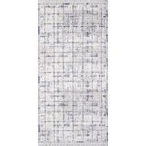 Artemis Halı Samoa 02377C Krem Mavi Çizgi Desenli Halı KREM MAVİ 100 x 200