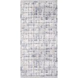 Artemis Halı Samoa 02377C Krem Mavi Çizgi Desenli Halı KREM MAVİ 100 x 300