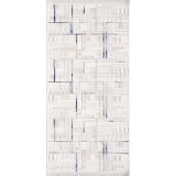 Artemis Halı Samoa 02378A Krem Mavi Çizgi Desenli Halı KREM MAVİ 120 x 180