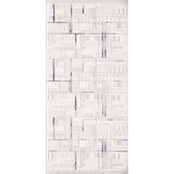 Artemis Halı Samoa 02378A Krem Mavi Çizgi Desenli Halı KREM MAVİ 80 x 150