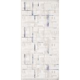 Artemis Halı Samoa 02378A Krem Mavi Çizgi Desenli Halı