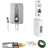 Artemis Lion 9000 w Yüksek Isı 3 mt Kablolu Tam Takım Set Şofben