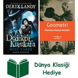 Artemis Yayınları Dedektif Kurukafa - Gece Yarısı Zaman Azalıyor (Ciltli) + Geometri + Dünya Klasiği Hediye - Hayır
