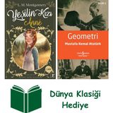 Artemis Yayınları Yeşilin Kızı Anne + Geometri + Dünya Klasiği Hediye - Hayır
