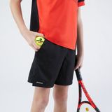 ARTENGO Çocuk Tenis Şortu - Siyah - Nefes Alabilir Kumaş ile Esnek Hareket Özgürlüğü - 10 - 11 Yaş