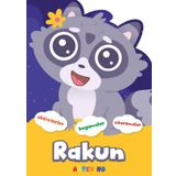 Artenino Yayıncılık Şekilli Hayvanlar Serisi - Rakun Aktivite Boyama Çıkartma Kitabı
