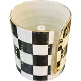 Arter Home Damalı Siyah Silindir Havluluk