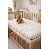 Artex 12Cm Cotton Süngerli Bebek Çocuk Beşik Yatağı 60x120 Yıkanabilir Kılıflı Park Yatak Oyun Parkı - Krem - 60 x 120 cm