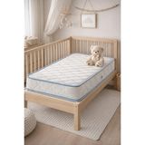 Artex 17Cm Süngerli Bebek Çocuk Beşik Yatağı 60x120 Yıkanabilir Kılıflı Park Yatak Oyun Parkı - Beyaz - Kahverengi - 60 x 120 cm