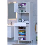 Artex 60 Cm Yüksek Organizasyonlu Boy Dolabı 60X173x32,5 Cm Beyaz Banyo/Mutfak Dolabı