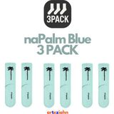 Arteziahn Napalm Blue 3PACK Mavi Unisex Lifestyle & Spor Organik Pamuklu Havlu Taban 3'lü Çorap Seti - 40 - 44