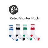 Arteziahn Retro Starter Pack Unisex Spor & Lifestyle Havlu Taban Çorap (4 Adet)
