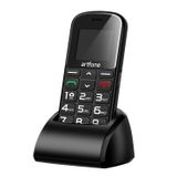 artfone Yaşlılar için cep telefonu, acil çağrı düğmeli, çift SIM cep telefonu, emeklilik, büyük tuşlar, 2G GSM cep telefonu, şarj istasyonu ve kameralı büyük tuşlu cep telefonu, 1400 mAh pil, uzun bekleme süresi
