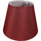Art&Gift Abajur Başlığı Hazır Şapka Kırmızı Kırçıl Kumaş