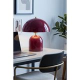 Art&Gift Candy Mantar Başlıklı Metal Abajur Bordo Banker Masa Lambası Okuma Işığı