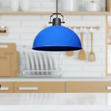 Art&Gift Kugel Mavi Metal Sarkıt Mutfak Avize Ofis Hol Cafe Tavan Aydınlatma
