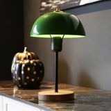 Art&Gift Nort Home Mantar Başlıklı Metal Yeşil Masa Lambası