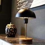 Art&Gift Nort Home Mantar Başlıklı Siyah Metal Altın Masa Lambası