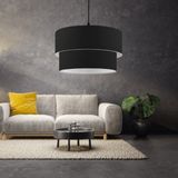 Art&Gift North Home Dark Siyah Kumaş İki Katlı Pasta Avize Yatak Odası Salon Sarkıt - 1