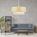 Art&Gift Rakkas Otantik Hasır Kumaş Pasta Sarkıt Yatak Odası Avize Salon Avize Yemek Odası