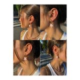 Arthesia Jewelry Deniz Yıldızı Charm Küpe – Renkli Boncuk ve Yıldız Detaylı | Kararmaz Yazlık Küpe