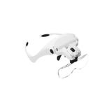 ArtHoby 5 Lensli 2 Led Işıklı Ayarlanabilir Loop Gözlük Tipi Büyüteç - 1.0x - 3.5x Zoom - Üstün Kalite