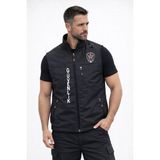 Arthur Erkek Önden Yazılı Özel Güvenlik Yeleği - Nakış Işlemeli - Su Itici Kumaş - Yazlık 3 Cepli - Siyah - 2XL