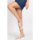 Artı-Artı031-00081 Kadın Hakiki Deri Ortopedik Bej Sneaker Ayakkabı