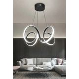 Artı Aydınlatma Modern Mutfak Banyo LED Salon Sarkıt LED Avize - BEYAZ LED - Siyah