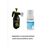 ARTI İLAÇLAMA 3Adet Solfac super ec25 100ml Bit Pire Güve Sinek ilacı 2 lt Gardener Pompa