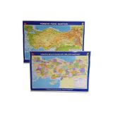 Artı Türkiye Siyasi-fiziki Haritası Çift Taraflı 70x100