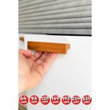 Artı Woods Dolap Kulpu, 10 Adet - 192 mm (19,2 Cm) - Doğal Ahşap Kulp, Cekmece Kulpu, Mutfak Dolap Kulplari - Orta Açık Kahverengi