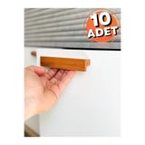 ARTI WOODS Dolap Kulpu, 10 Adet - 224mm (22,4 CM) - Doğal Ahşap Kulp, Cekmece Kulpu, Mutfak Dolap Kulplari