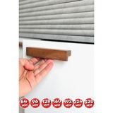 Artı Woods Dolap Kulpu, 10 Adet - 64 mm (6,4 Cm) - Doğal Ahşap Kulp, Cekmece Kulpu, Mutfak Dolap Kulplari - Koyu Kahve