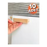 ARTI WOODS Dolap Kulpu, 10 Adet - 64 Mm (6,4 CM) - Doğal Ahşap Kulp, Cekmece Kulpu, Mutfak Dolap Kulplari
