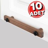 Artı Woods Dolap Kulpu, 10 Adet - Doğal Ahşap Kulp, Cekmece Kulpu, Mutfak Dolap Kulplari ,mobilya Kulpları - 96 mm ( 9,6 cm )