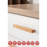 Artı Woods Dolap Kulpu, 64 Mm, (6,4 Cm), Mutfak Dolap Kulplari, Ahşap Kulp, Cekmece Kulpu, Kulp