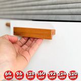Artı Woods Dolap Kulpu, Doğal Ahşap Kulp, Çekmece Kulpu, Mutfak Dolap Kulplari, Mobilya Kulpları, Dekoratif Kulp - 64 mm ( 6,4 cm) - Kahverengi