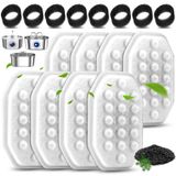 Artiaims 8'li Paket Kedi Su Çeşmesi Filtreleri, 8'li Paket Ön Filtre Süngerleri Seti, 3,2L/100oz Pet Kedi Su Çeşmesi, Pet Çeşmesi Filtresi Değiştirme